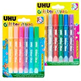 UHU Glitter Glue Shiny ed Original 6x10ml