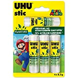 UHU Klebestift Stic Renature Super Mario, 4 x 8,2 g Blister