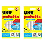 Uhu Patafix 48815 - Confezione da 56 cuscinetti biadesivi trasparenti