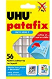 UHU Patafix invisibile - Pastiglie adesive pretagliate, pasta da fissare, trasparente, 56 pastiglie