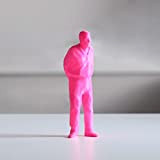 Umarell - Statuetta 3d da scrivania - (Rosa Flamingo)