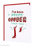 Umoristico 'Gooder than you. Christmas Xmas card