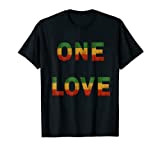 Un regalo Love Rastafari Colors per Peace & Reggae Lover Maglietta
