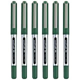 Uni-ball Eye Micro UB-150 - Penna a inchiostro gel, 0,5 mm, confezione da 6, inchiostro verde