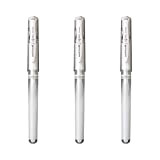 UNI-BALL Signo Broad - Uni Mitsubishi Pencil, punta da 1 mm, scrittura grande, roller per cartone e hobbisti, bianco (bianco, ...