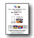 UniversGraphique, 200 Etichette Adesive per CD - DVD, Diametro 117 mm + Foro 17 mm, 2 Adesivi per Foglio, Modello ...