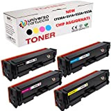 universo cartuccia® Kit 4 Toner compatibili per HP 205A (CF530A CF531A CF532A CF533A) sostituzione HP Colour LaserJet Pro MFP M180, ...
