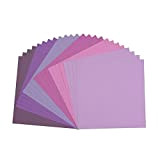Vaessen Creative Florence-Carta per Scrapbooking, 216 g, 30,5 x 30,5 cm, Confezione da 24 Fogli, Colore: Viola, 30.5x30.5x0.7 cm