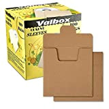 ValBox CD Sleeves 100 Packs Kraft Paper Envelopes 5 x 5 Inches Brown DVD Paper…