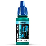 Vallejo Mecha Color - Colore Acrilico a Base d'Acqua per Aerografo, 17 ml, Verde (Metallic Green)