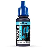 Vallejo Mecha Color - Colore Acrilico a Base d'Acqua per Aerografo, 17 ml, Blu (Metallic Blue)