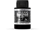 Vallejo Mecha Color - Primer in poliuretano, 60 ml, Nero (Black Primer)