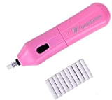 ValueHall Kit elettrico Eraser, automatico portatile gomma matita gomma elettrico con Eraser 10pcs ricariche, a pile Eraser (rosa)