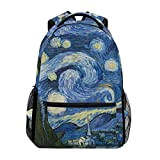 Van Gogh Star Night Paint Zaino per Bambini Zaini Ragazze Ragazzi Bookbag Borsa Capretto Zainetti per Studenti da Viaggio per ...