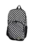 Vans Alumni zaino Nero Bianco Check Checkered Logo Bag università scuola borsa casual viaggio Laptop, Multicolore, L
