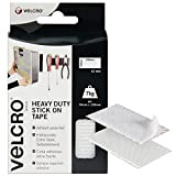 Velcro EC60240 Strisce Ripartibili Adesive Extra-Strong, 50 mm x 10 cm, 2 Set, Bianco