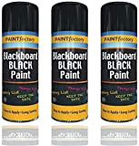 Vernice spray nera per lavagna, 3 x 250 ml, ideale per la stanza dei bambini, la stanza della scuola, lo ...