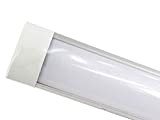 Vetrineinrete® Plafoniera led slim sottopensile tubo neon 9 19 28 38 watt 30 60 90 120 cm luce fredda bianca ...