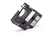 vhbw cassetta nastro compatibile con Dymo Rhino 4200, 5200, 6000, ILP 219 etichettatrice nero su bianco, cassetta di tubi termoretrattili, ...
