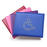 Vicloon Porta Badge Per Disabili, Portafoglio Porta Badge in Pelle Pu per Disabili, Copertura per Permessi di Parcheggio Disabili, Protezione ...