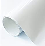 Vinile adesivo bianco lucido da 60 x 300 cm per mobili cucina pareti finestre manuali carta adesiva decorativa (60 x ...