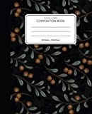 Vintage flower Composition book: 100 sheet wide ruled (Notebook for women, girls, teen): Volume 12