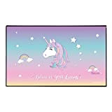 Viquel - Sottomano da scrivania per bambini unicorno - Protezione per ufficio Unicorn 59,5 x 36,2 cm, colore: Rosa