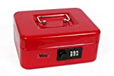 Viro 4260 Cassetta Portavalori a Combinazione Variabile, Rosso, 200 x 160 x 88 mm