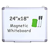 VIZ-PRO Lavagna bianca a secco cancellabile piccola lavagna magnetica da appendere, 60 x 40 cm