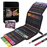 Vozuna Set di 120 matite colorate con cerniera perfette per disegnare, disegnare, ombreggiare e colorare, matite colorate vivaci per adulti ...