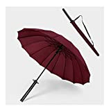 W-life Nuova Maniglia della Spada del Samurai Dell'ombrello di Ninja Katana Giapponese Lungo Umbrella 16 Ossa Sun & Dell'ombrello della ...