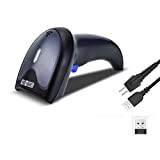 W8-X Lettore Codici a Barre 2D (2,4 G wireless e Bluetooth e cavo USB) Barcode Scanner con QR PDF417 DataMatrix ...