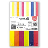 Waffle Flower Crafts Paper Lines Pad Carta 5.5X8.5 CAPR, Mezza Linee/Caprice, 12 Disegni/3 Ogni, Taglia unica