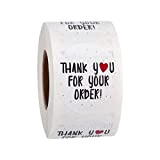 wehotewhe Confezione da 500 etichette adesive a forma di cuore, con scritta in lingua inglese "You Heart Seal 500 Your ...
