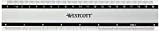 Westcott E-10190 00 Righello in alluminio particolarmente antiscivolo, 20 cm / 8 pollici