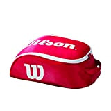 Wilson WRZ847887 Borsa per Scarpe Tour IV, Unisex, Rosso/Bianco, per 1 Paio di Scarpe