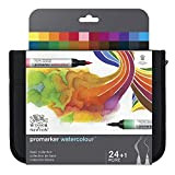 Winsor & Newton Promarker Watercolour 24 Astuccio - Tonalità Di Base