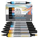 Winsor & Newton ProMarker Watercolour - Tonalità del Cielo - Set di 6 Pennarelli