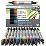 Winsor & Newton ProMarker Watercolour - Tonalità Paesaggio - Set di 12 Pennarelli