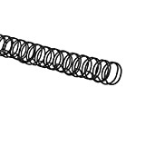 WireBind Spines, 1/2" Diameter, 100 Sheet Capacity, Black, 100/Box