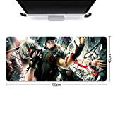 Woowin Pad Mouse anime Kaneki Ken Tokyo Ghoul antiscivolo Gomma Gomma Pad per laptop Extended Large Gaming Mouse Mat Home ...