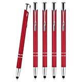 Wpro Stylosa – Set di 5 – Penna per pennino & penna a sfera da 2 in1 – Tablet & Smartphone sottile touch screen Stylus Pen punta ...