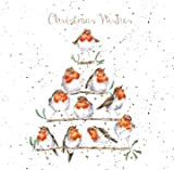 Wrendale Designs - Biglietti natalizi Rockin Robins, confezione da 8