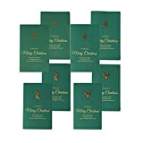 WYAN 8 Packs Christmas Cards Packs with Envelopes, Blank Vintage Bronzing Christmas Greeting Cards , 4 different Festive Green designs. ...
