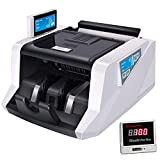 XHMCDZ Bill Contatore con UV/MG Counterfeit Detection, Money Machine Counting con Display a LED, Professionale Bancomat Counting