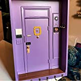 XIALITR Friends Monica's Door Wall Key Holder, Handmade Friends Key Hooks,Purple Door Open Shadow Box Or Key Holder, for Wall ...