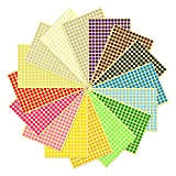 XPOOS 8mm Etichette Adesive Colorate Codifica, Easy Peel Rotonde Etichette Autoadesive, Adesivi Colorati Per Ufficio Scuola Calendari, Etichette Colorate - ...