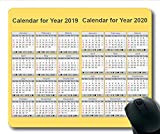 Yanteng 2019 Calendario Mouse Pad Design, Calendario annuale Tappetini Mouse da Gioco, Calendario 2019 con i Dettagli di Vacanza