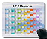 Yanteng 2019 Calendario Mouse Pad Design, Calendario Mesi Mouse Pad di Gioco, Calendario 2019 con i Dettagli delle Vacanze