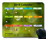 Yanteng 2019 Calendario Tappetino per Il Mouse, Calendario USA Tappetini per Mouse da Gioco, Calendario 2019 con i Dettagli delle ...